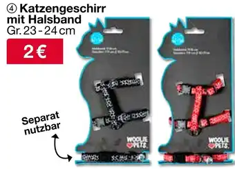 Woolworth Katzengeschirr mit Halsband Gr. 23-24 cm Angebot