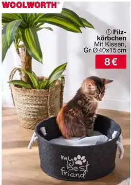 Woolworth Filz- körbchen Angebot
