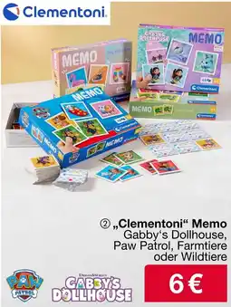 Woolworth Clementoni Memo Angebot