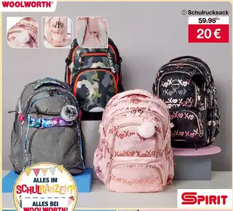 Woolworth SPIRIT Schulrucksack Angebot
