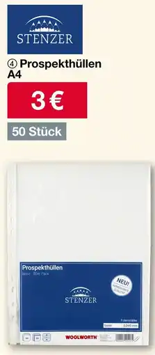 Woolworth STENZER Prospekthüllen A4 Angebot