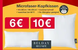 Woolworth Microfaser-Kopfkissen BELDAY HOME Angebot