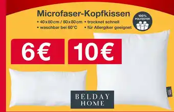 Woolworth Microfaser-Kopfkissen BELDAY HOME Angebot