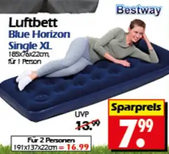 Wreesmann Bestway Luftbett Blue Horizon Single XL Angebot