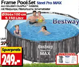 Wreesmann Bestway Frame Pool-Set Steel Pro MAX Angebot