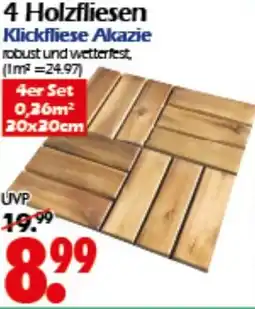 Wreesmann 4 Holzfliesen Angebot