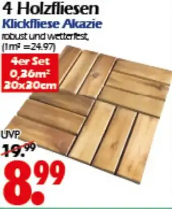 Wreesmann 4 Holzfliesen Angebot