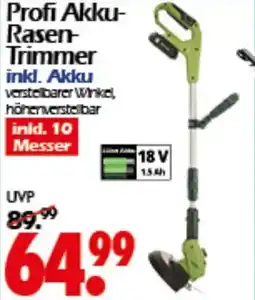 Wreesmann Profi Akku- Rasen- Trimmer inkl. Akku Angebot
