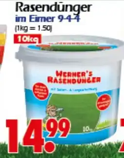 Wreesmann Rasendünger im Eimer Angebot