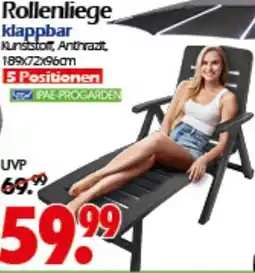 Wreesmann Rollenliege klappbar Angebot