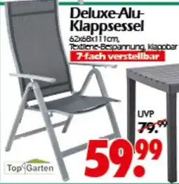Wreesmann Deluxe-Alu- Klappsessel Top Garten Angebot