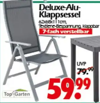 Wreesmann Deluxe-Alu- Klappsessel Top Garten Angebot