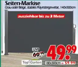 Wreesmann Seiten-Markise Top Garten Angebot