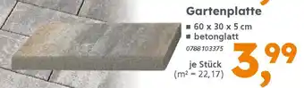 Globus Baumarkt Gartenplatte Angebot