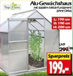 Wreesmann Top Flora Alu-Gewächshaus Angebot