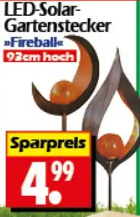 Wreesmann LED-Solar- Gartenstecker Fireball Angebot