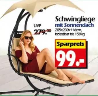 Wreesmann Schwingliege mit Sonnendach Angebot