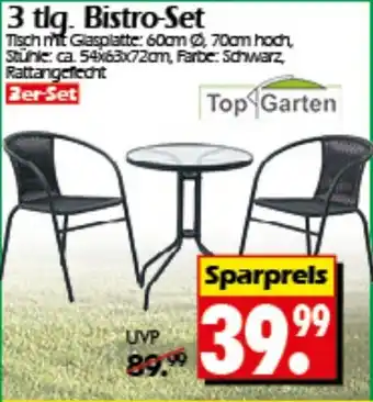 Wreesmann 3 tlg. Bistro-Set Top Garten Angebot