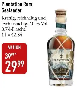 Galeria Markthalle Plantation Rum Sealander Angebot