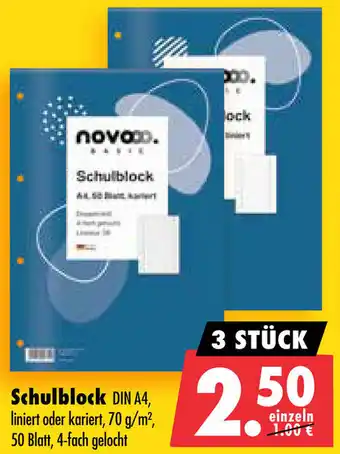 Mäc Geiz Novooo Basic Schulblock Angebot