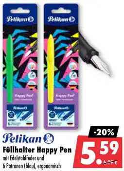 Mäc Geiz Pelikan Füllhalter Happy Pen Angebot