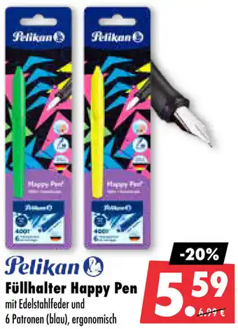 Mäc Geiz Pelikan Füllhalter Happy Pen Angebot