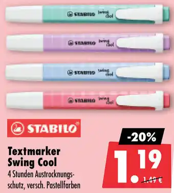 Mäc Geiz STABILO Textmarker Swing Cool Angebot
