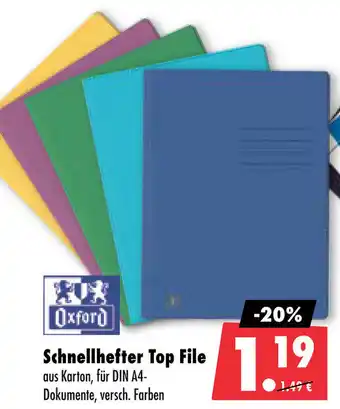 Mäc Geiz Oxford Schnellhefter Top File Angebot