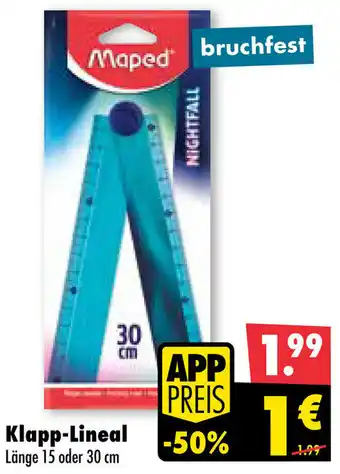 Mäc Geiz Maped Klapp-Lineal Angebot