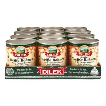 Netto Marken-Discount Dilek Weiße Bohnen 480 g Abtropfgewicht, 12er Pack Angebot