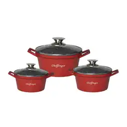 Netto Marken-Discount Set mit Töpfen - rotes Design - 6-teilig Angebot