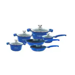Netto Marken-Discount Töpfe, Bratpfannen und Stielkasserolle - Blau - 6-tlg Angebot