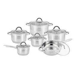 Netto Marken-Discount Set in 12 Teilen - Töpfe, Pfannen, Bratpfannen Angebot