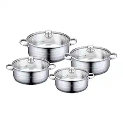Netto Marken-Discount Set mit Töpfen - 8 Teile - Edelstahl Angebot