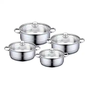 Netto Marken-Discount Set mit Töpfen - 8 Teile - Edelstahl Angebot