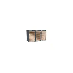 Netto Marken-Discount Westmann Mülltonnenbox Lacina 3x 240 L Holzoptik 80x200x116cm Angebot