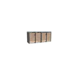 Netto Marken-Discount Westmann Mülltonnenbox Lacina 4x 240 L Holzoptik 80x264x116cm Angebot