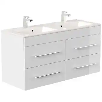 Netto Marken-Discount Badmöbel Homeline 120 weiss hochglanz Angebot