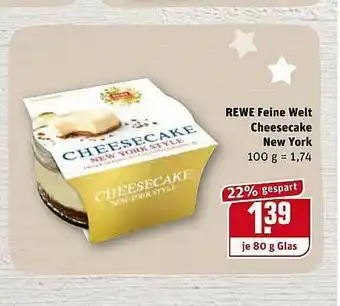 REWE Rewe Feine Welt Cheesecake New York Angebot