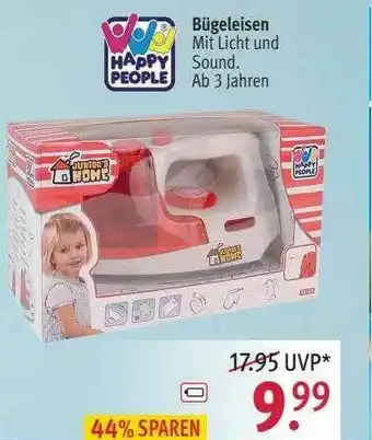 Rossmann Happy People Bügeleisen Angebot