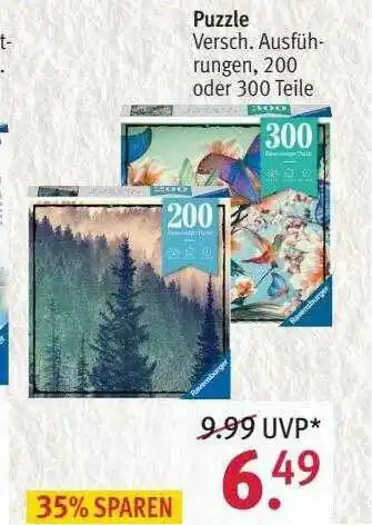 Rossmann Puzzle Angebot