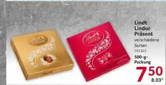 Selgros Lindt Lindor Präsent Angebot