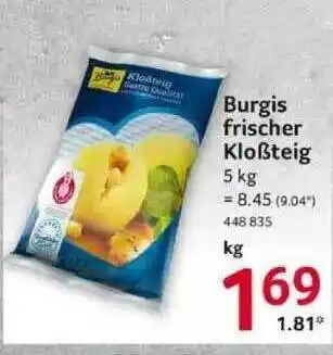 Selgros Burgis Frischer Kloßteig Angebot