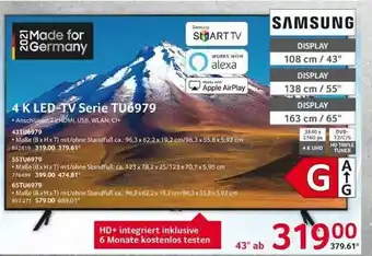 Selgros Samsung 4k Led-tv Serie Tu6979 Angebot