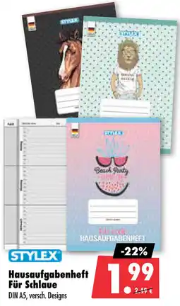 Mäc Geiz STYLEX Hausaufgabenheft Für Schlaue Angebot