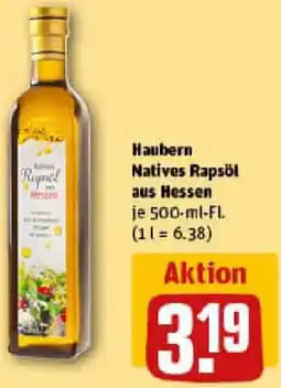 REWE Haubern Natives Rapsöl aus Hessen Angebot