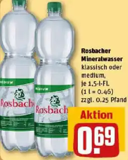 REWE Rosbacher Mineralwasser Angebot