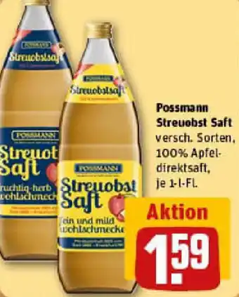 REWE Possmann Streuobst Saft Angebot