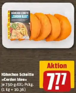 REWE Hähnchen Schnitte Cordon bleu Angebot