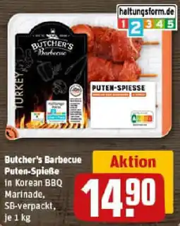 REWE Butcher's Barbecue Puten-Spieße Angebot